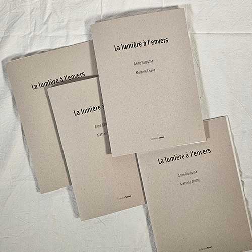 livre d'artiste La lumire  l'envers