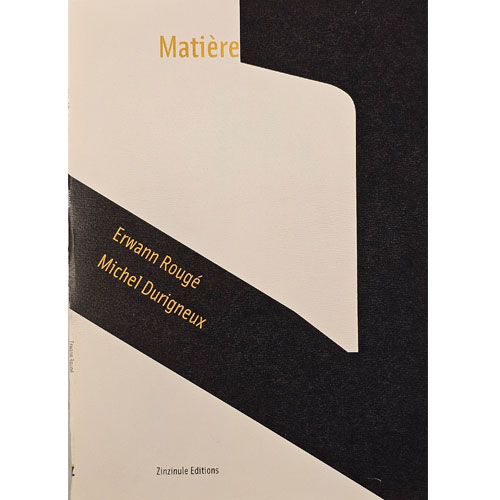 Matière livre de poésie de Erwann Durigneux